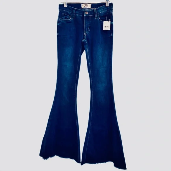 🫸🏿SOLD🫷🏻Free People Denim Super Flare Jeans BNWT - Picture 5 of 15